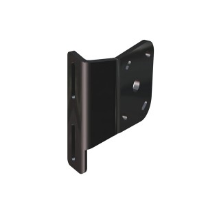 Side Mount Negative 2" aft Setback, 2" Rise, Starboard Side, Black