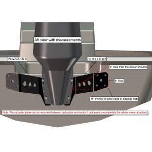 Dual M-5-6 Adapter Plate Kit Black